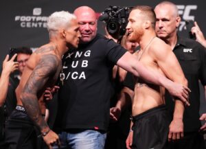 Charles do Bronx e Justin Gaethje antes do UFC 274 — Charles do Bronx