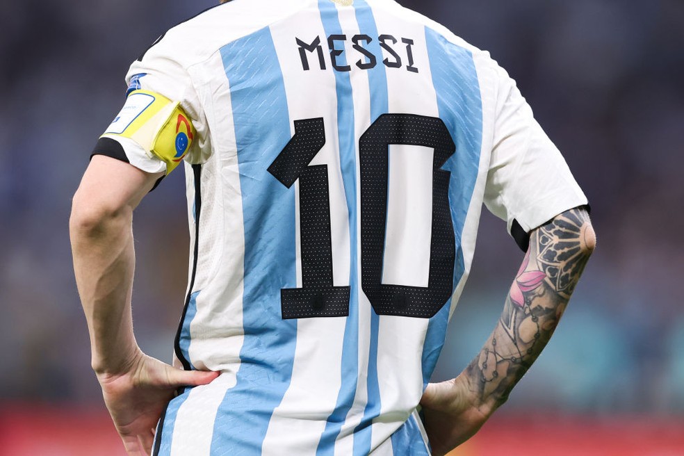 Lionel Messi, camisa 10 da Argentina, na numeração da Copa do Mundo 2026