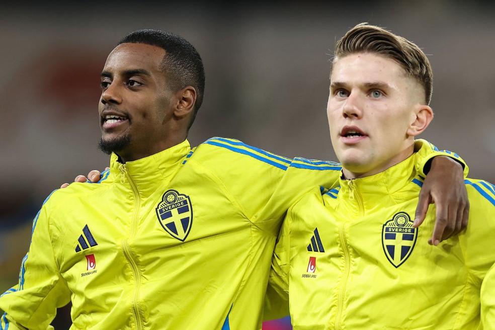 Isak e Gyokeres, atacantes da Suécia
