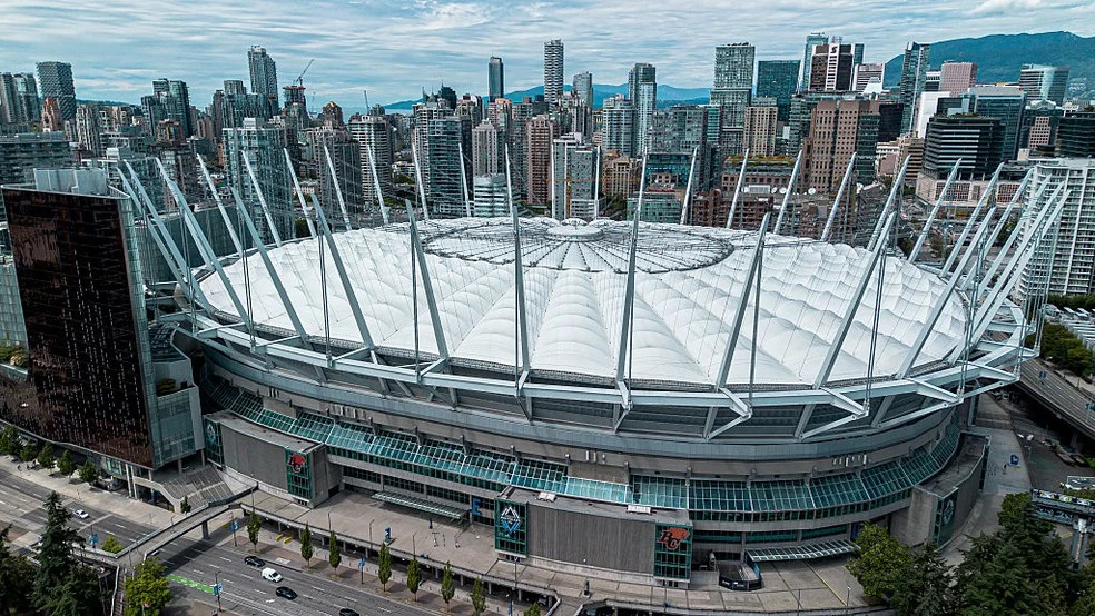 Vancouver Place antes de Suíça x Canadá — Vancouver Place, estádio da Copa do Mundo 2026