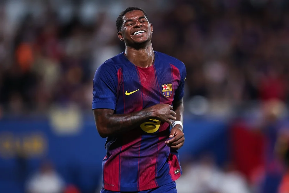 Marcus Rashford com a camisa do Barcelona — Rashford Barcelona