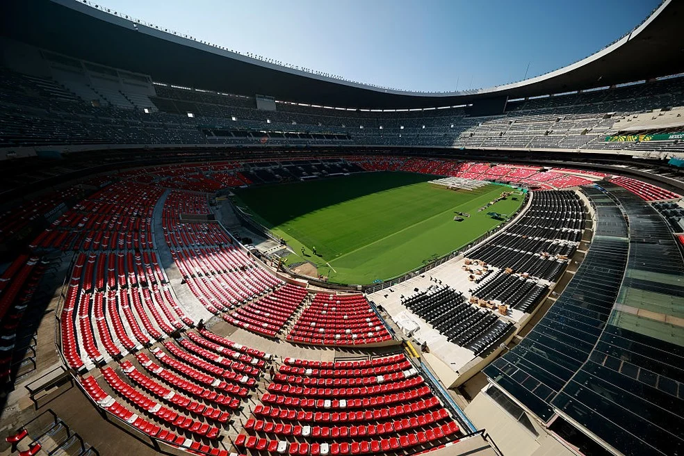 Estádio Azteca antes da abertura da Copa do Mundo 2026