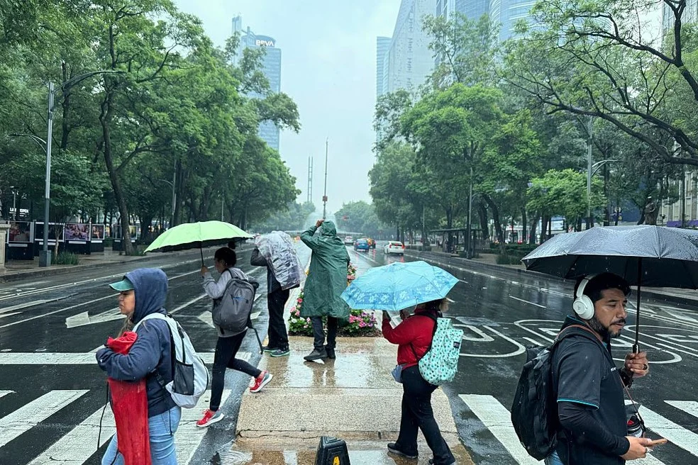 Cidade do México sob chuva — protocolo para tempestades em foco