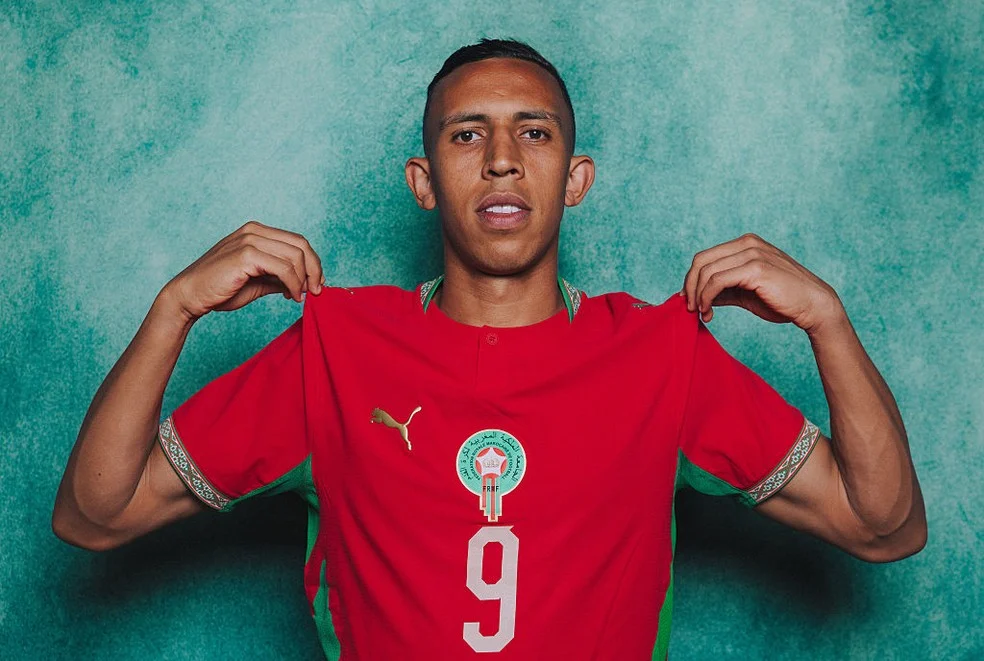 Soufiane Rahimi em ação — atacante do Al Ain
