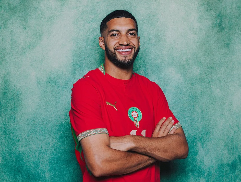 Ismael Saibari em ação pela seleção do Marrocos