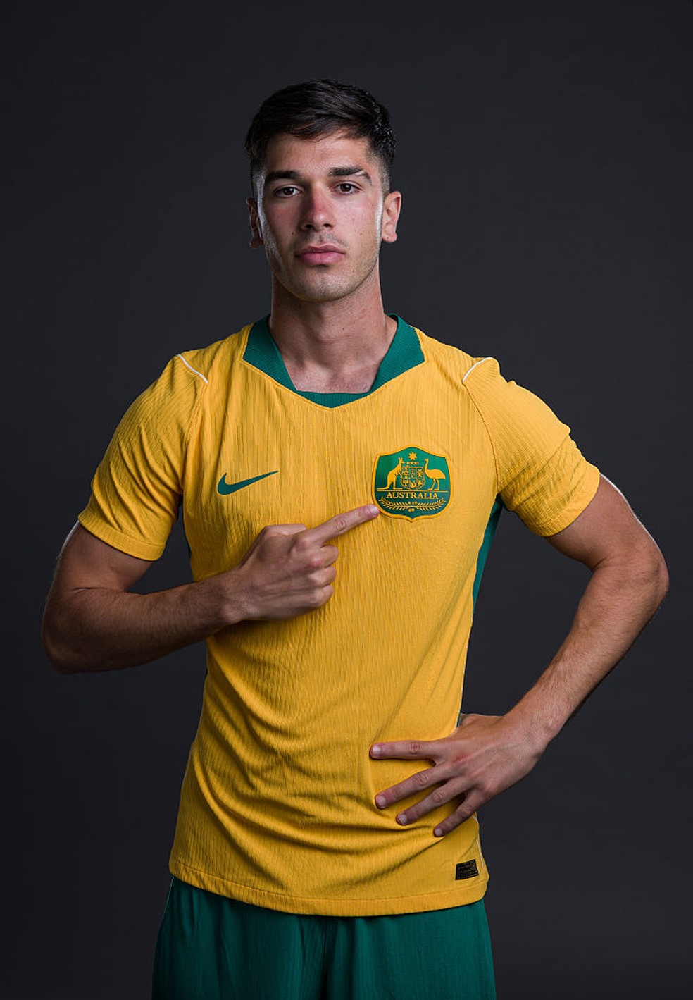 Cristian Volpato em ação com a camisa da Austrália