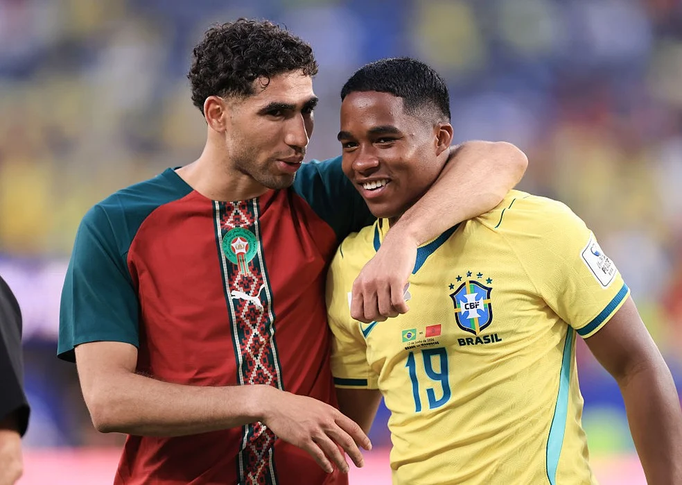 Endrick nas redes sociais: conversa com Hakimi após Brasil x Marrocos