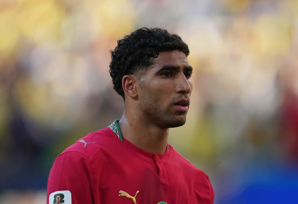 Hakimi recurso negado — Hakimi em ação pela seleção de Marrocos