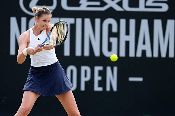 Pliskova Nottingham em ação na grama