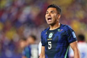 Casemiro Inter Miami em ação pela Seleção — Getty Images
