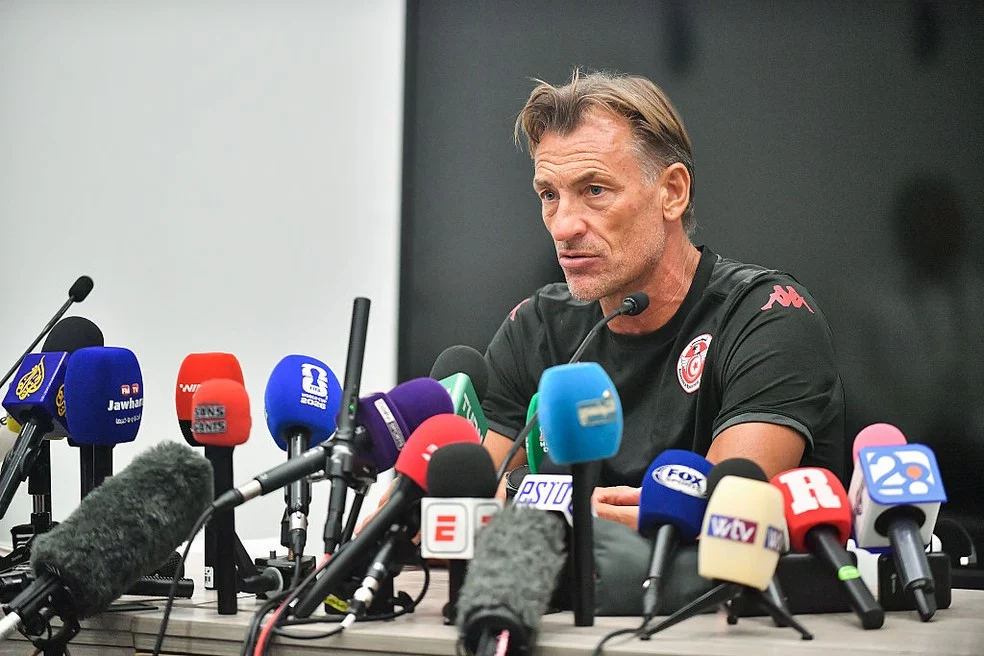 Hervé Renard Tunísia é apresentado na Copa — Azael Rodriguez/FIFA via Getty Images