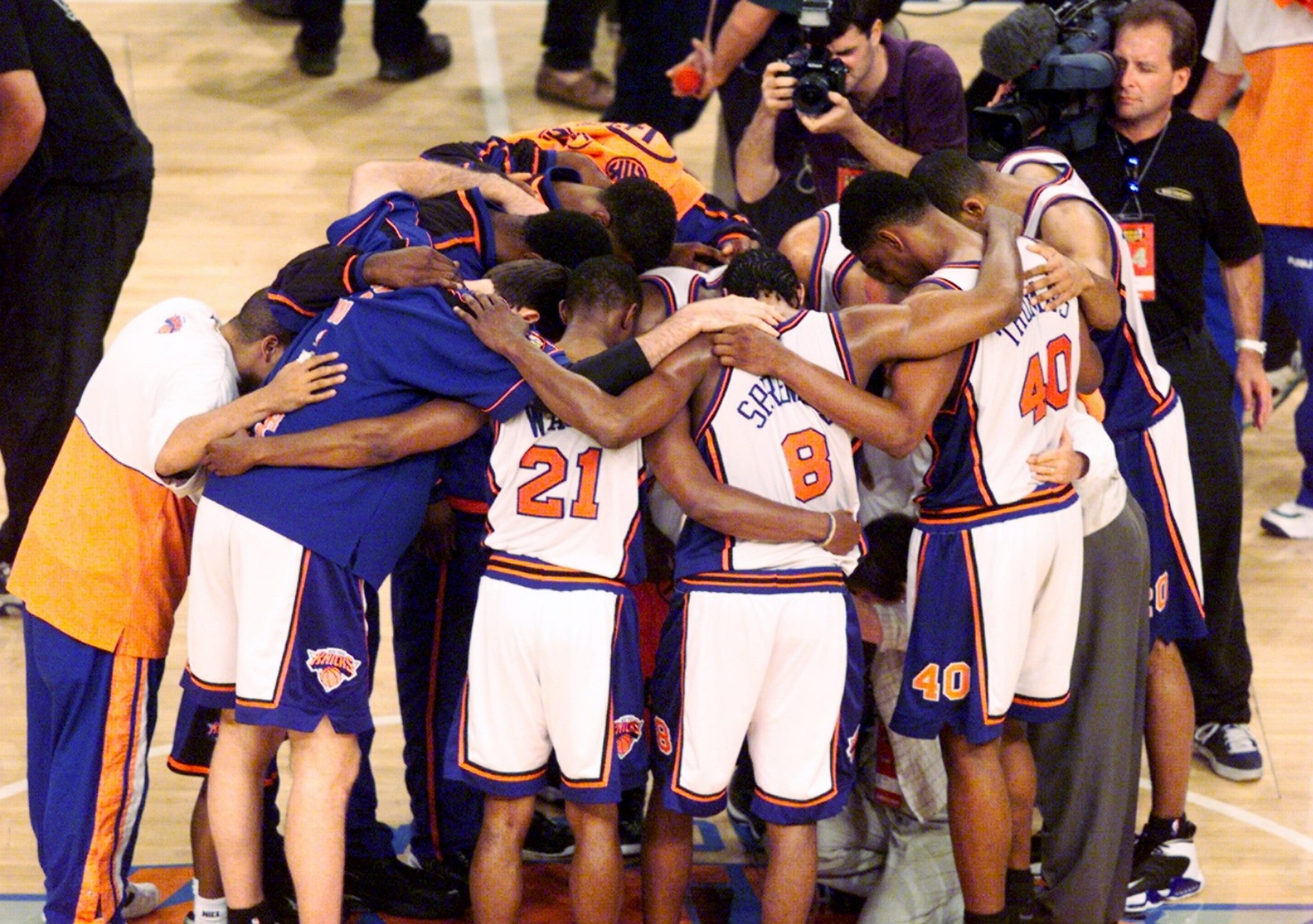 Jogadores do New York Knicks em ação nas finais da NBA 2026