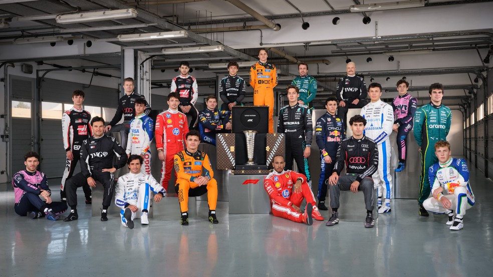 Classificação da F1 2026: foto oficial dos pilotos da temporada