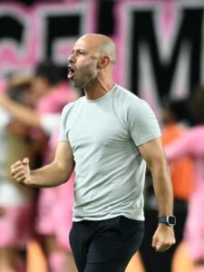 Javier Mascherano durante partida pelo Inter Miami contra Palmeiras