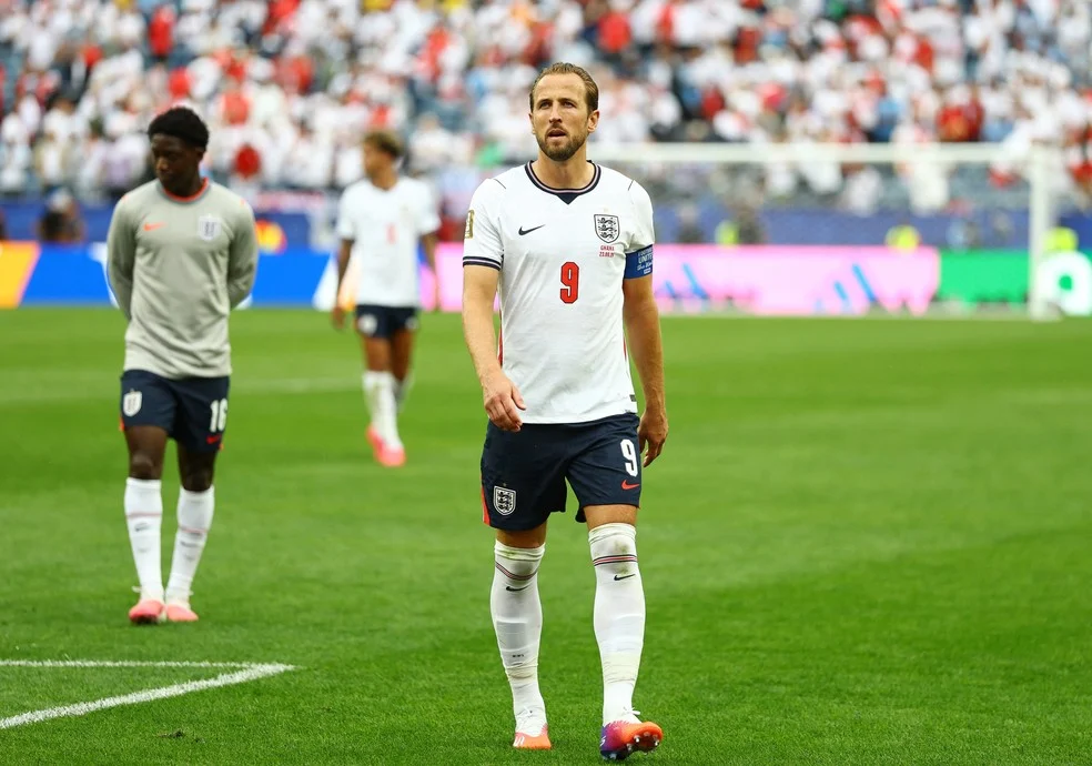 Harry Kane em ação pela seleção inglesa — dependência de Kane