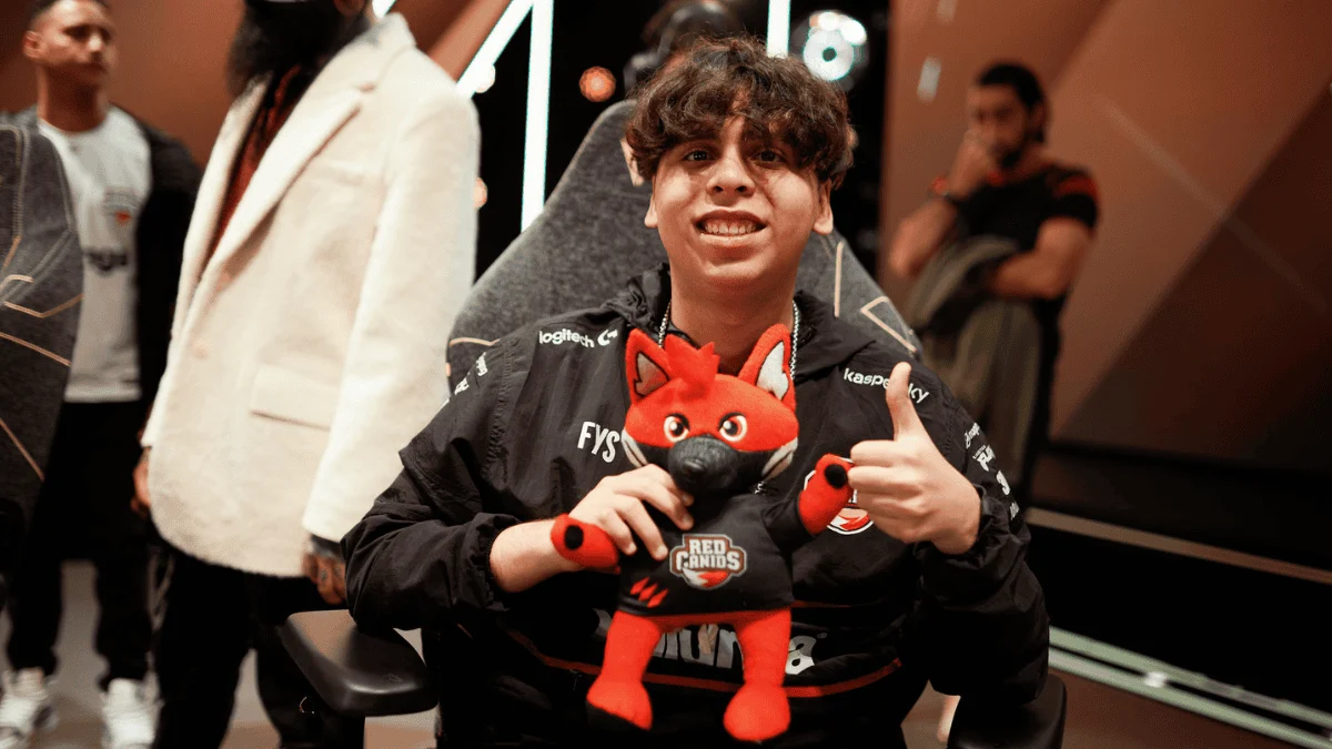 Fuuu na RED Canids durante treinamentos