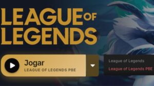 Arte em destaque com personagens de League of Legends do jogo Clássico