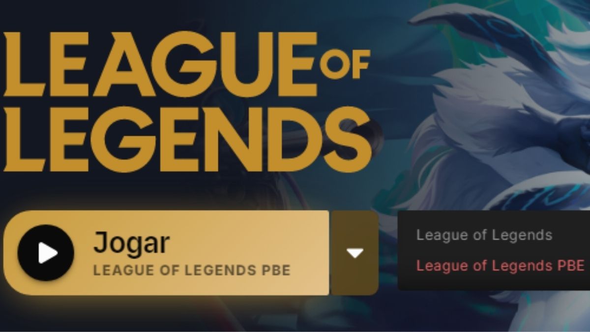 Arte em destaque com personagens de League of Legends do jogo Clássico