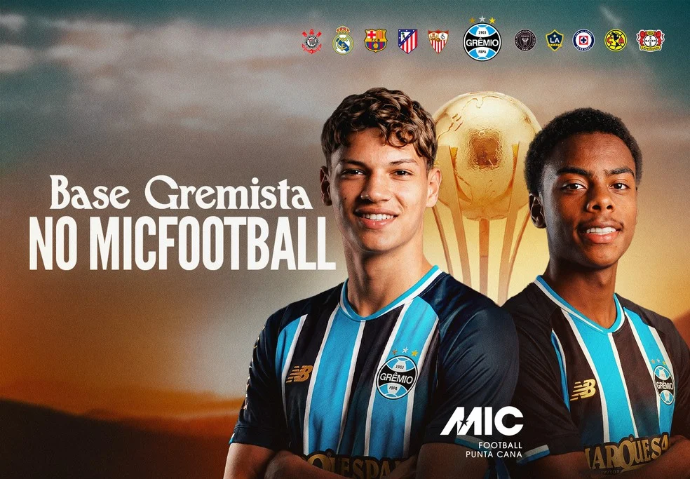Sub-16 do Grêmio em torneio em Punta Cana