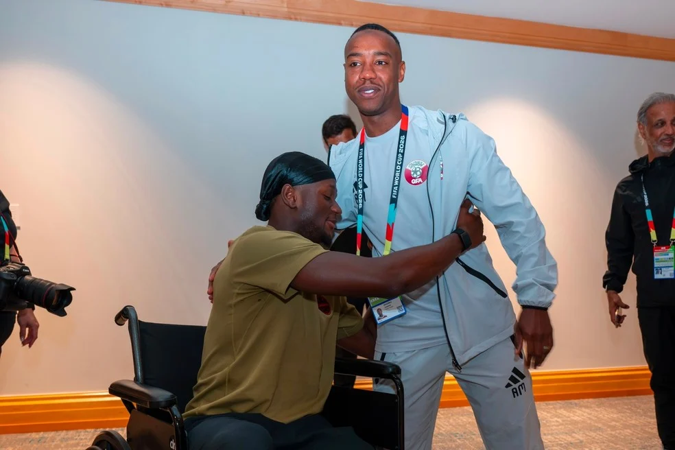 Ismael Koné e Assim Madibo em reencontro no Canadá
