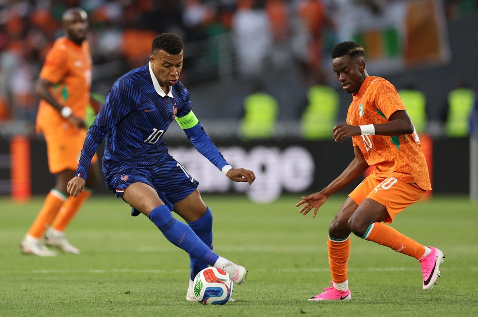 Mbappé em França x Costa do Marfim, jogo que mexeu no ranking da Fifa
