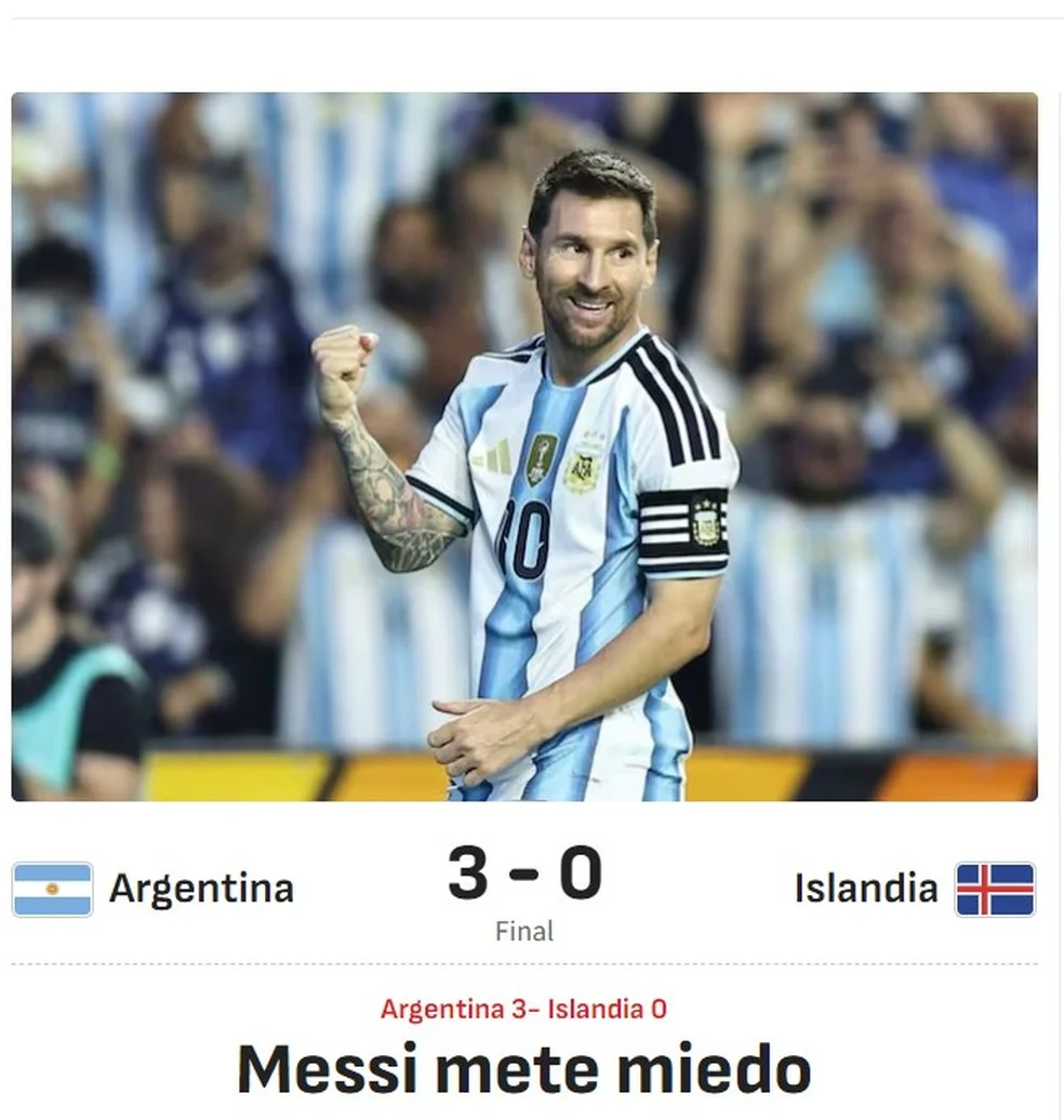Messi antes da Copa em destaque na imprensa