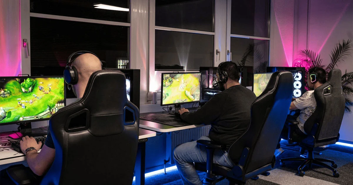 Ilustração de Noção de jogo e habilidade mecânica em esports