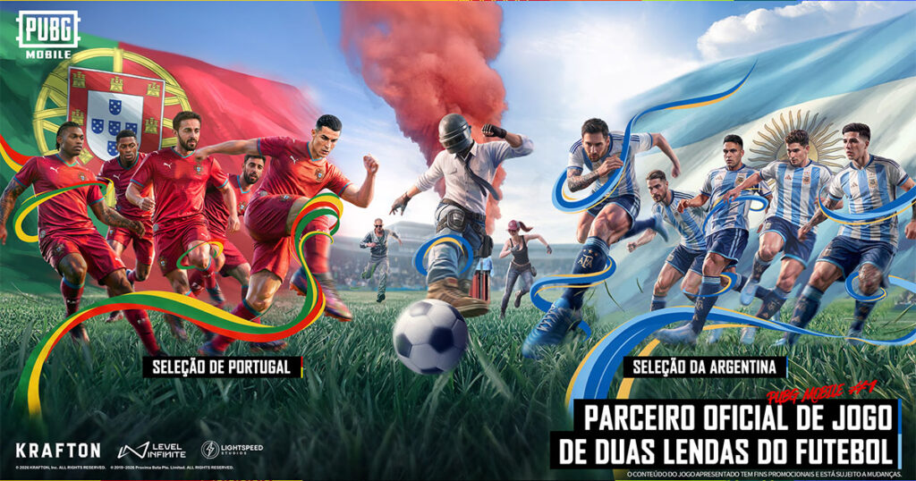 Temporada Flame On Football com seleções nacionais no PUBG MOBILE