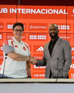 Renata Armiliato e Fabinho Soldado no Inter feminino