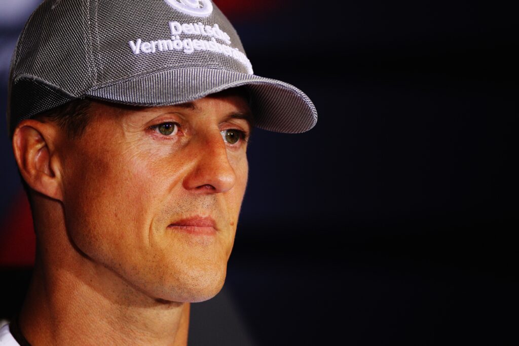 Michael Schumacher durante corrida na Bélgica em 2010