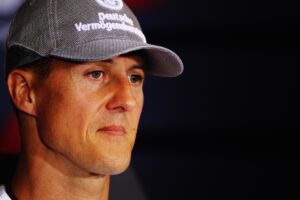 Michael Schumacher durante corrida na Bélgica em 2010