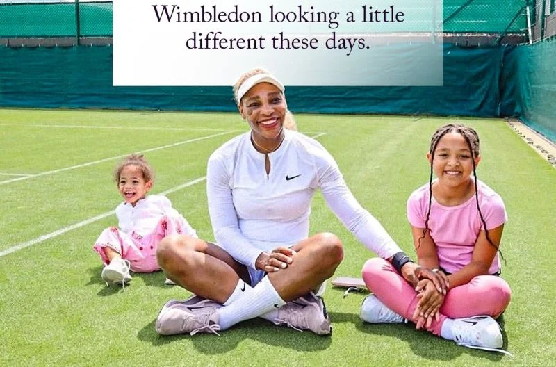 Serena revela — Serena Williams com as filhas