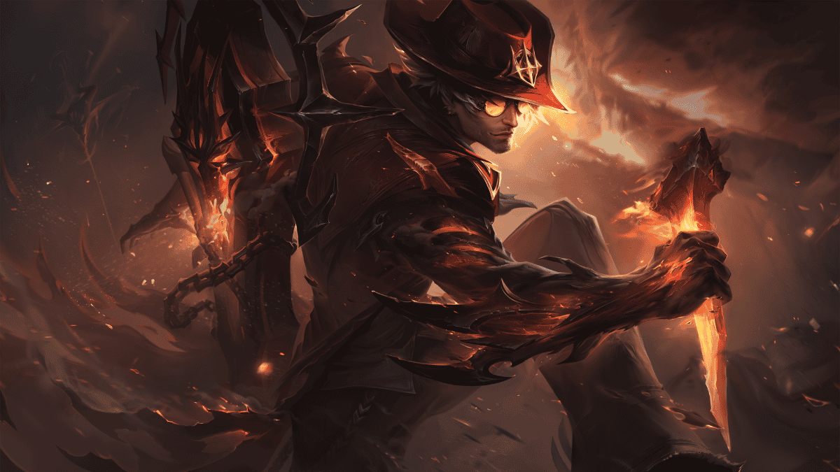 Arte do novo campeão Locke — Riot Emizery Locke