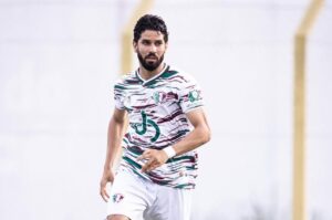 Raimundinho pelo Fluminense-PI em entrevista após derrota