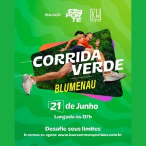 Atletas durante o Circuito Corrida Verde em Blumenau
