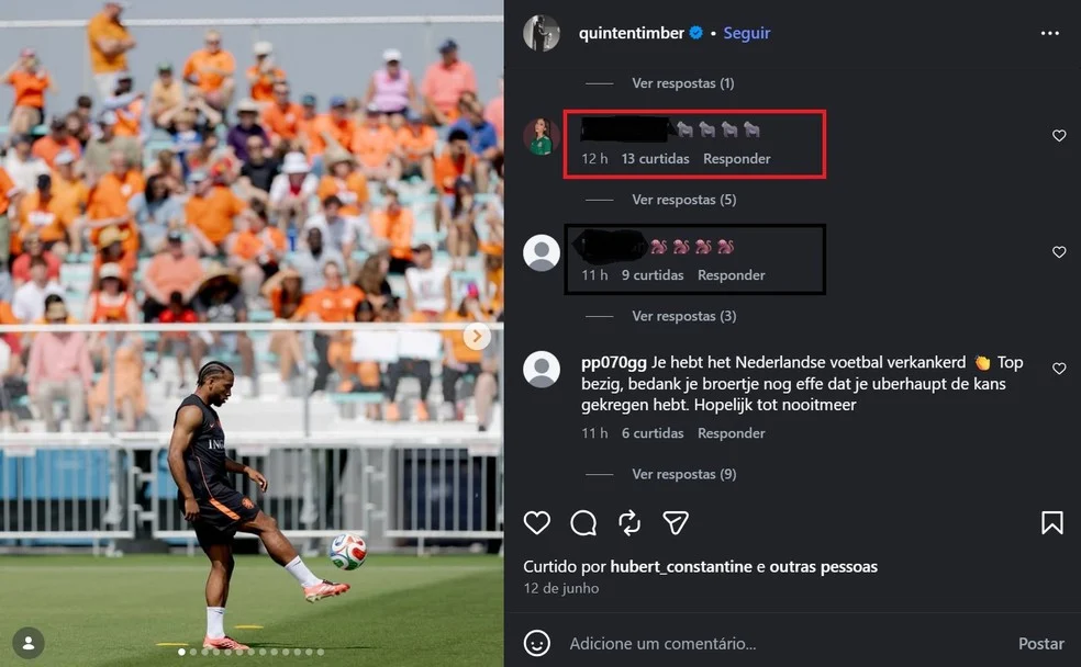 Justin Timber após ofensas nas redes — racismo e discriminação