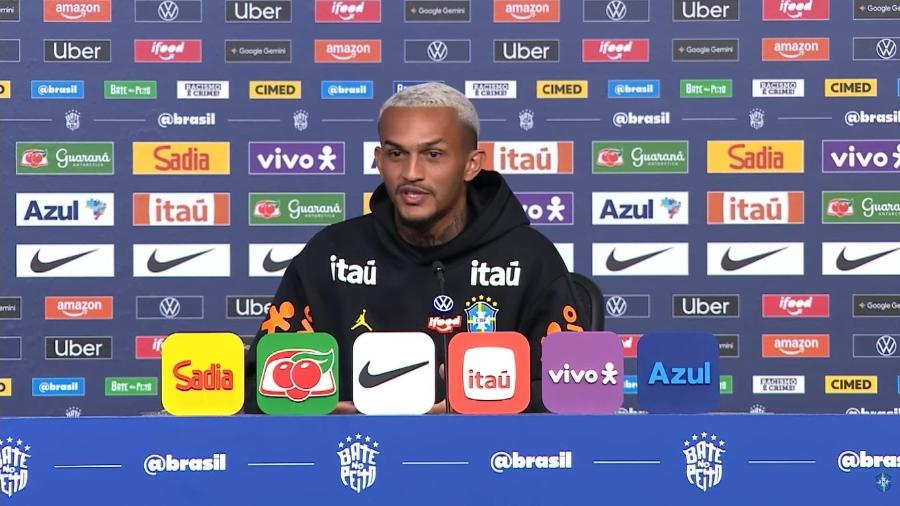 Wesley, lateral direito da seleção brasileira, durante treino na preparação para a Copa do Mundo