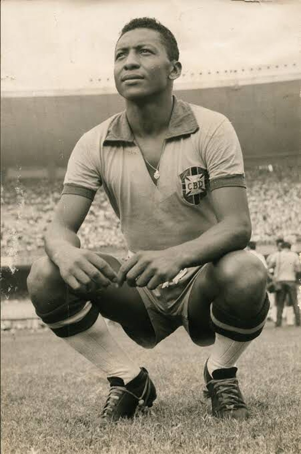 Índio primeiro paraibano com a camisa da seleção brasileira