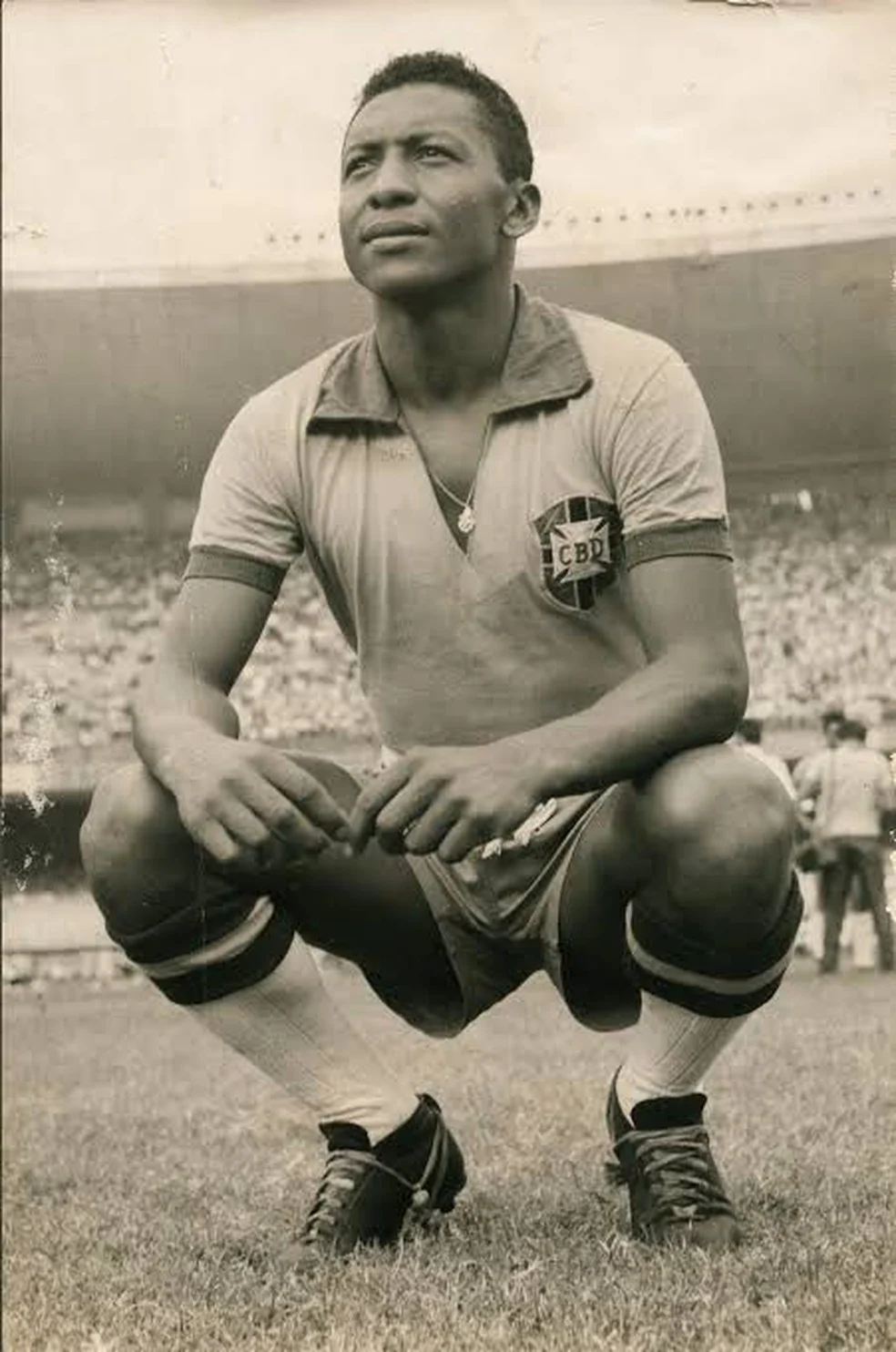 Índio primeiro paraibano com a camisa da seleção brasileira