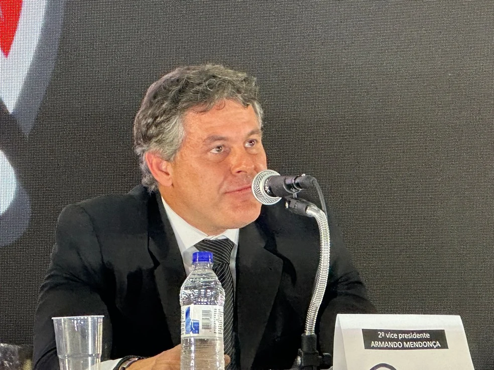 Armando Mendonça, vice do Corinthians, durante evento