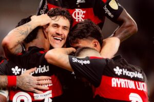 Pedro comemora gol - intertemporada do Flamengo