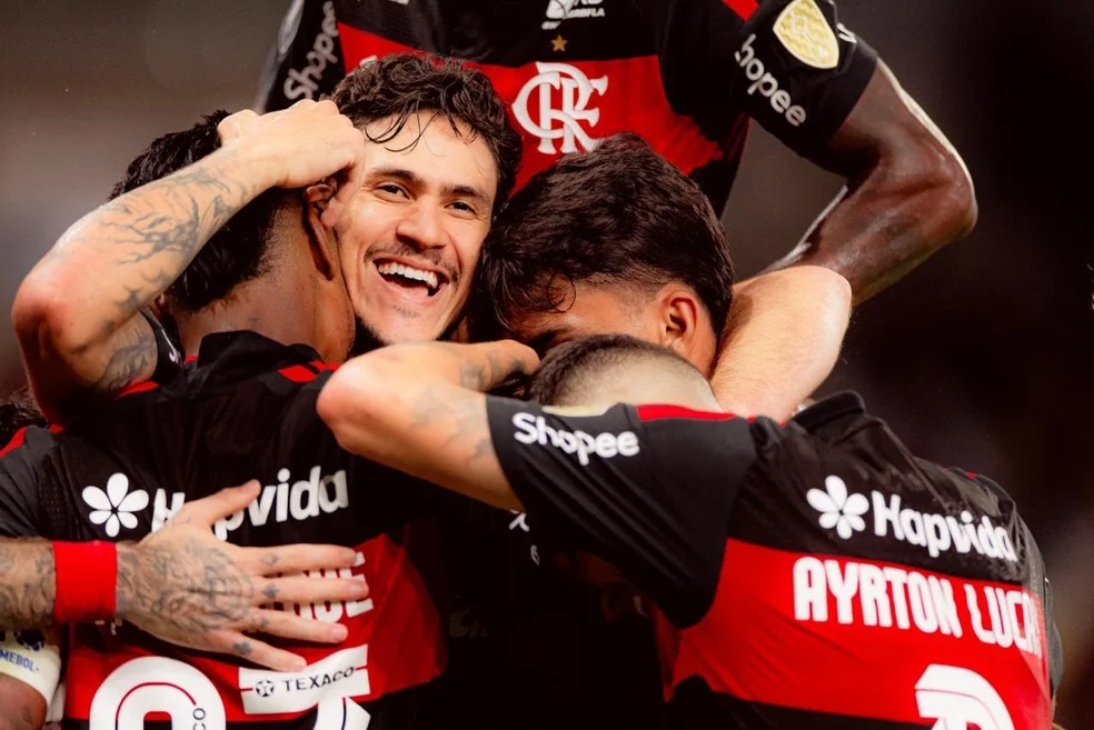 Pedro comemora gol - intertemporada do Flamengo