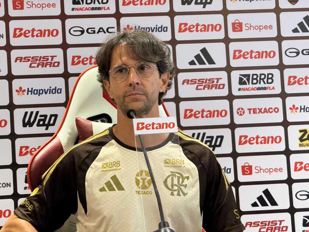 Marcelo Salazar novo técnico sub-20 do Flamengo em coletiva
