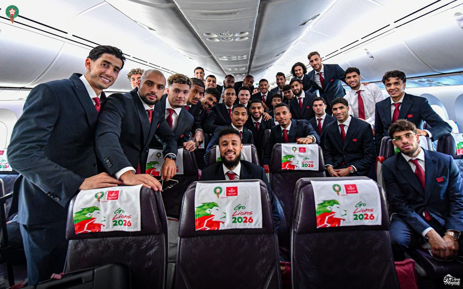 Delegação de Marrocos chegando aos Estados Unidos para a Copa do Mundo