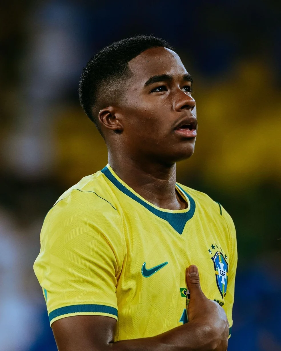 Endrick titular em ação — Foto Jonathan Guimarães