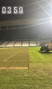 troca do gramado na Neo Química Arena — início dos trabalhos
