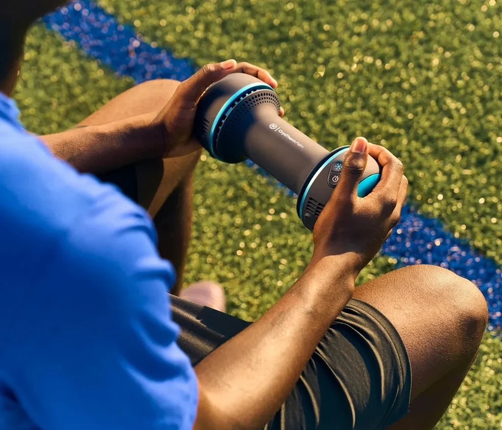aparelho de mãos para resfriamento usado por Tuchel na Inglaterra