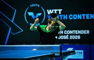 Francisco Bisneto em ação durante o WTT Youth Contender