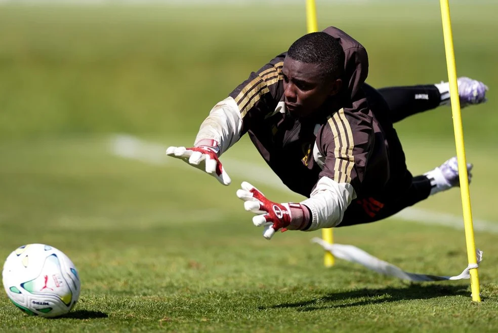 Andrew em treino durante intertemporada do Flamengo