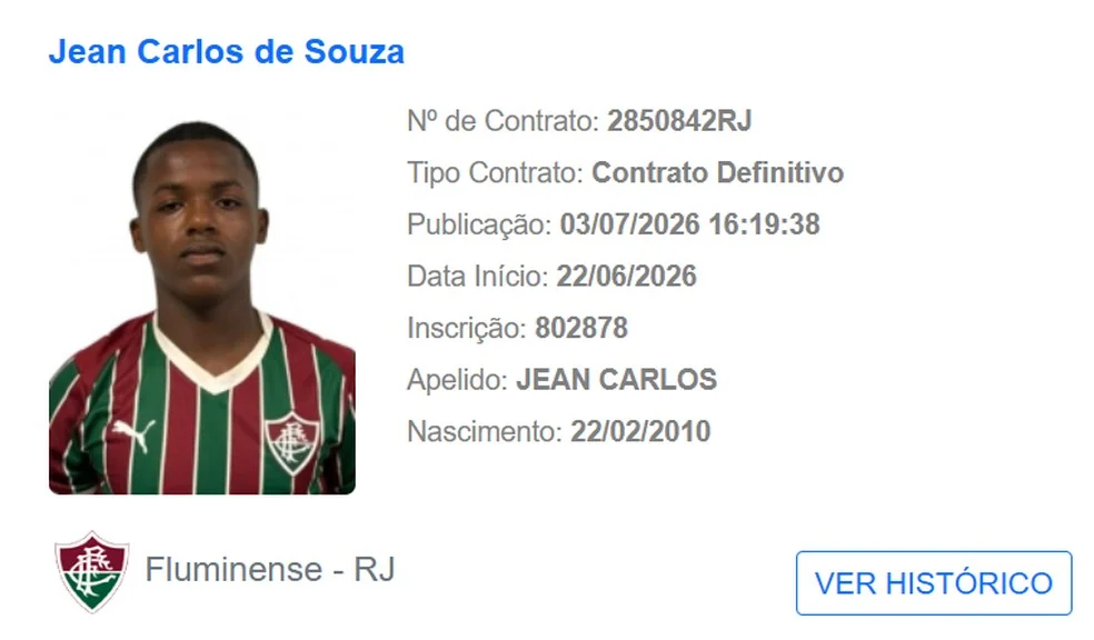 Jean Carlos no BID do Fluminense
